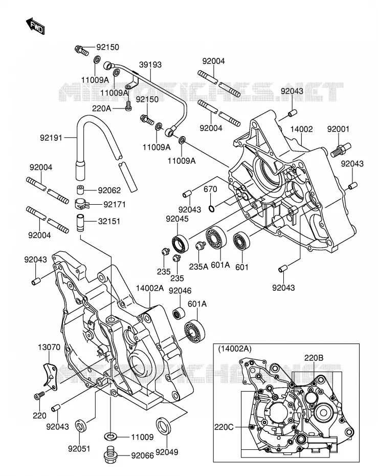 CASING Suzuki MOTO 110 DR-Z 2003  DR-Z110K3(E24)
