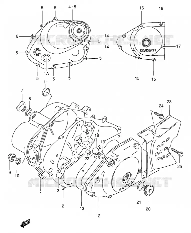 CASING Suzuki MOTO 125 DF 1999  DF125EX(E4)