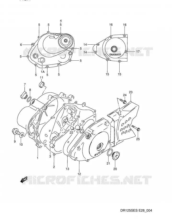 CASING Suzuki MOTO 125 DR 1994  DR125SER(E28)