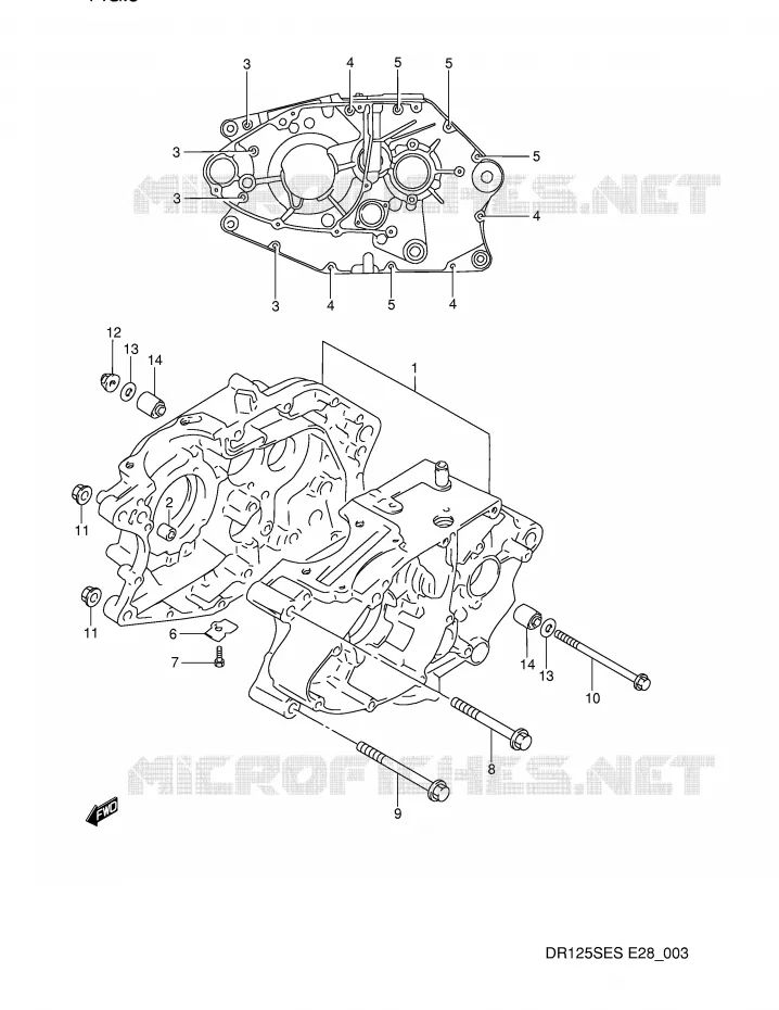 CASING Suzuki MOTO 125 DR 1995  DR125SES(E28)