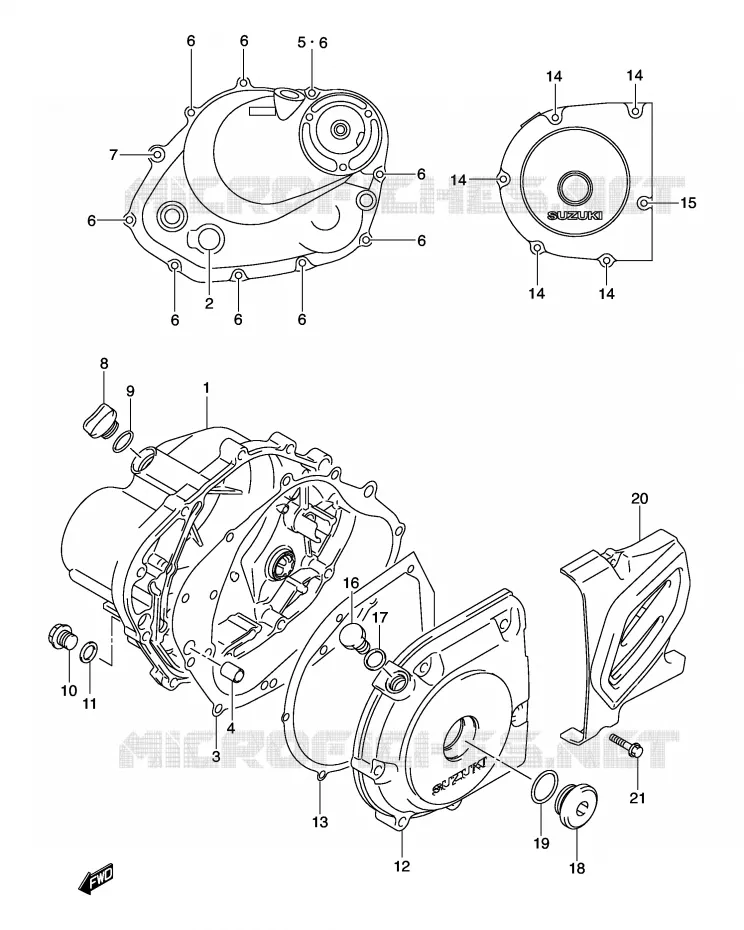 CASING Suzuki MOTO 125 DR-Z 2007  DR-Z125LK7(E3/E28)