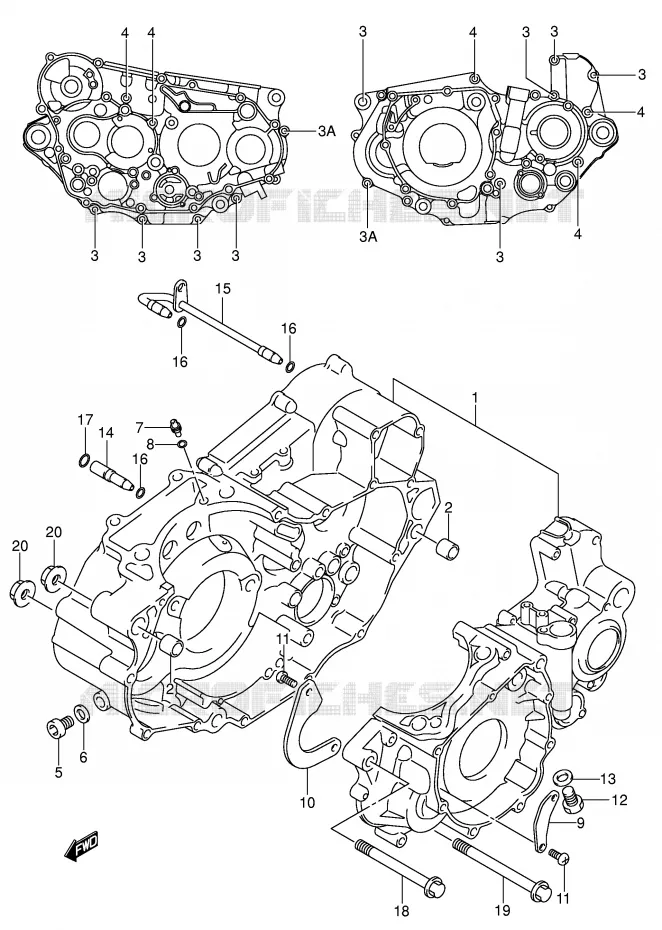 CASING Suzuki MOTO 400 DR-Z 2000  DR-Z400SY(E2)