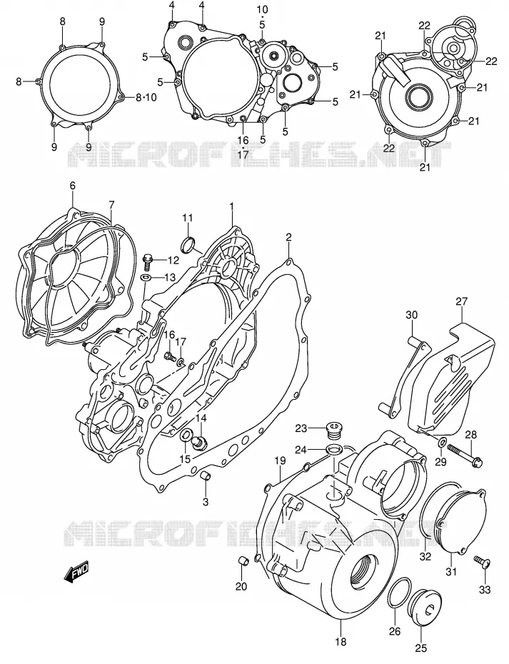 CASING Suzuki MOTO 400 DR-Z 2000  DR-Z400SY(E3/E28)