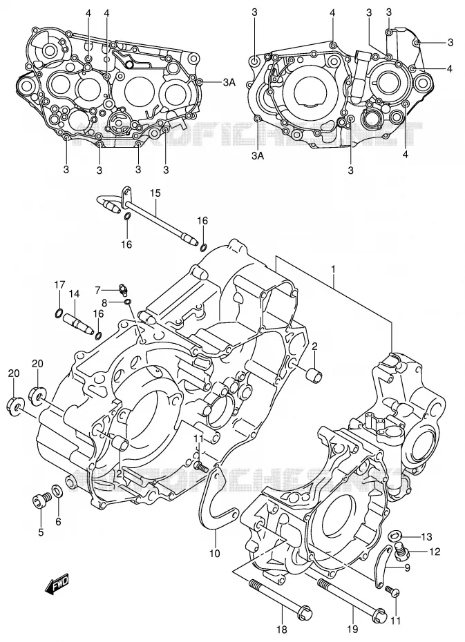 CASING Suzuki MOTO 400 DR-Z 2002  DR-Z400SK2(E3/E28)