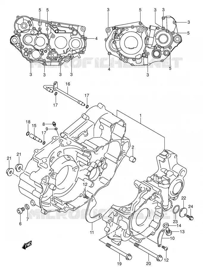 CASING Suzuki MOTO 400 DR-Z 2007  DR-Z400EK7(E3/E28)