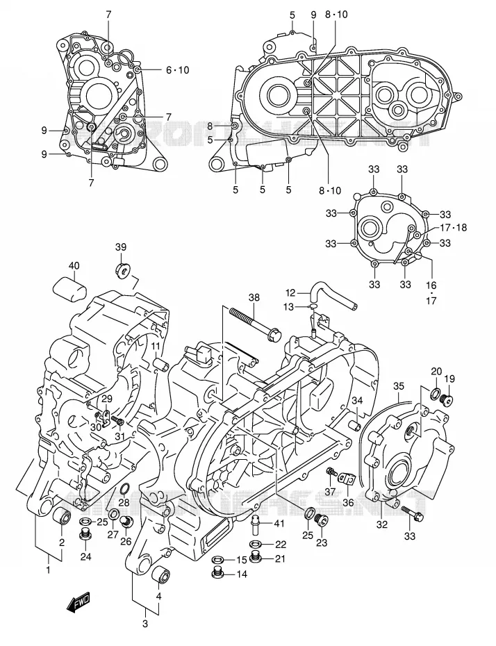 CASING Suzuki SCOOTER 400 BURGMAN 2006  AN400K6(E2)