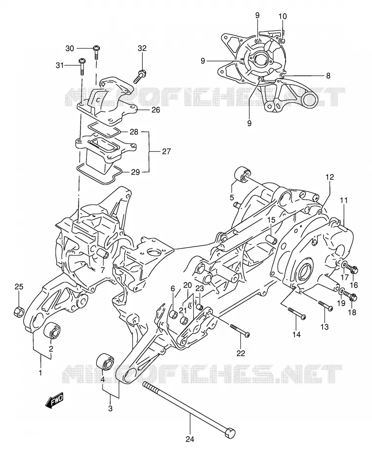 CASING Suzuki SCOOTER 50 AE 1991  AE50M(E28)