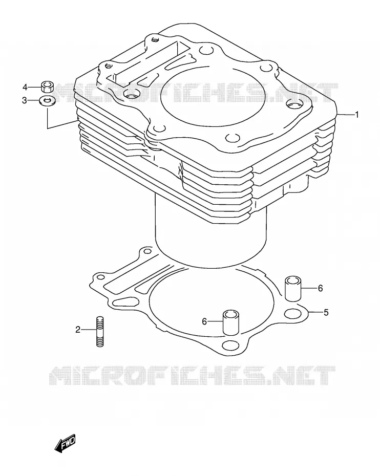 CILINDER Suzuki MOTO 250 DR 1994  DR250SR(E24)