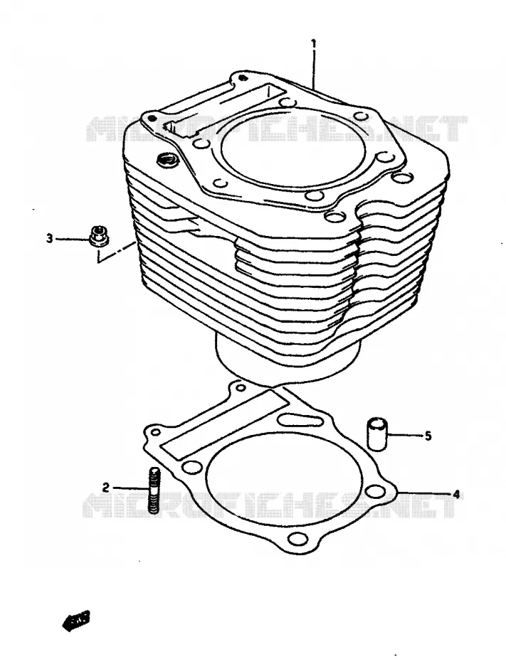 CILINDER Suzuki MOTO 650 DR 1990  DR650SL(L/M)
