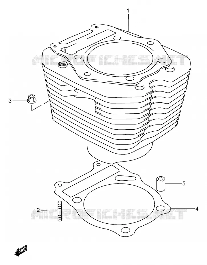 CILINDER Suzuki MOTO 650 DR 1995  DR650REUS(E2)