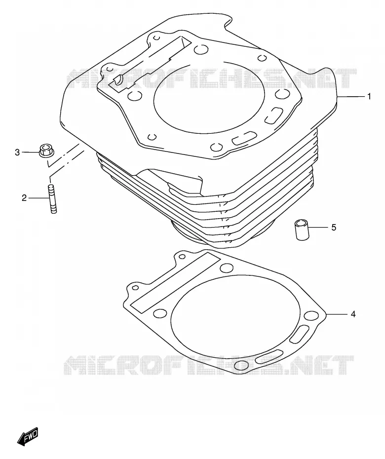 CILINDER Suzuki MOTO 650 DR 2003  DR650SEK3(E4)