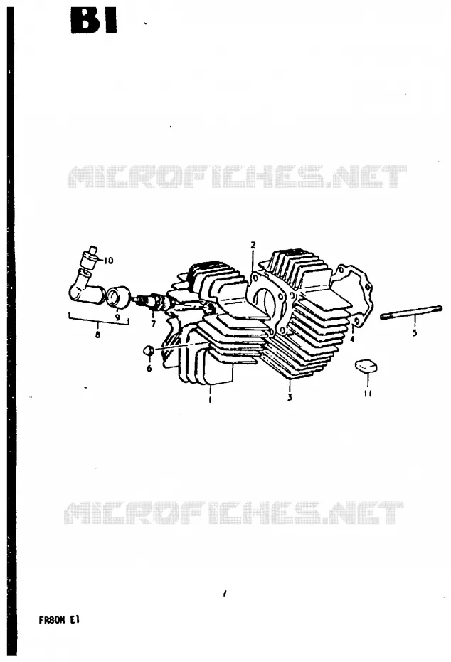 CILINDER Suzuki SCOOTER 80 FR 1981  FR80N(M/B/N)