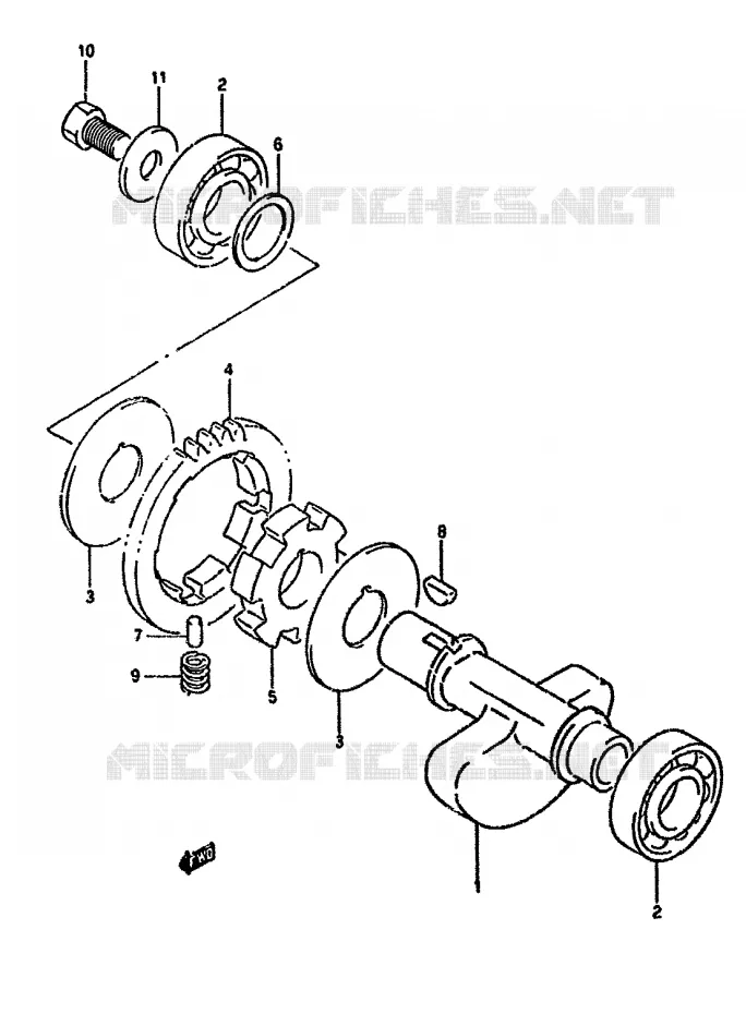 CRANK BALANCER Suzuki MOTO 350 DR 1991  DR350SM(L/M/N/P/R)