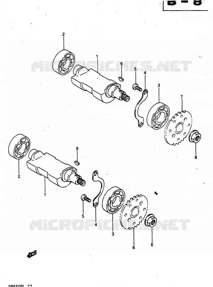CRANK BALANCER Suzuki MOTO 650 DR 1990  DR650RL(L)