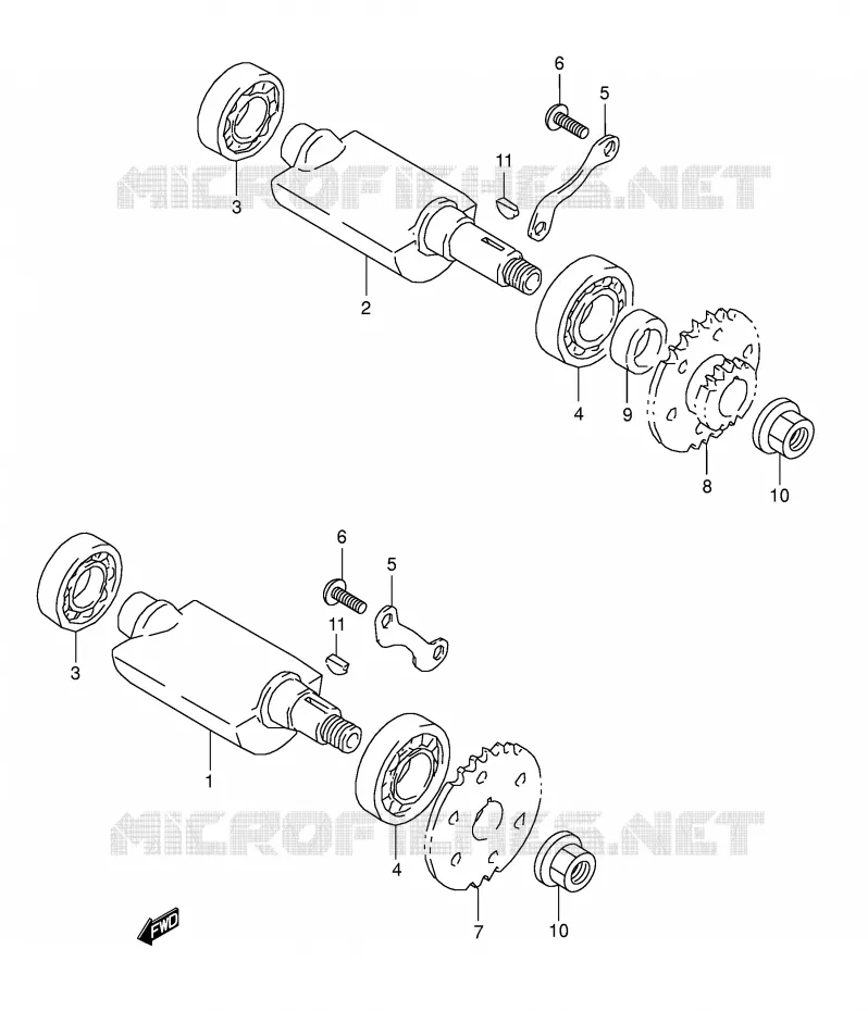 CRANK BALANCER Suzuki MOTO 800 DR 1995  DR800SUS(E4)