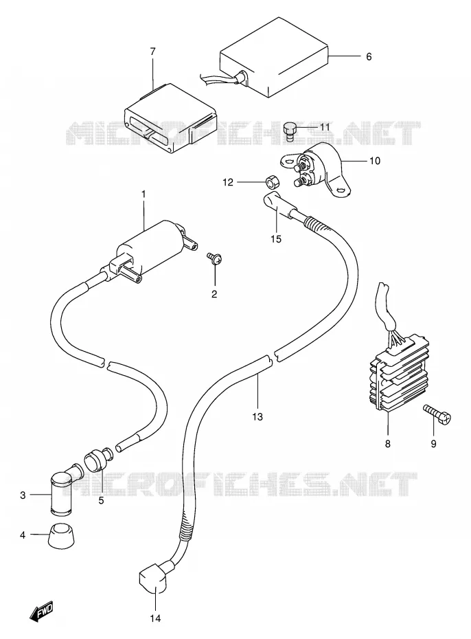 ELEKTRISCH Suzuki MOTO 200 DR 1996  DR200SET(E24)