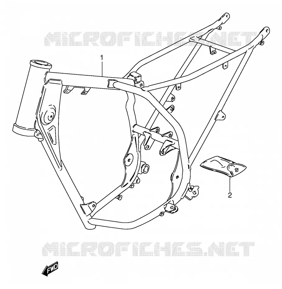 FRAME Suzuki MOTO 80 DS 1998  DS80W(E24)
