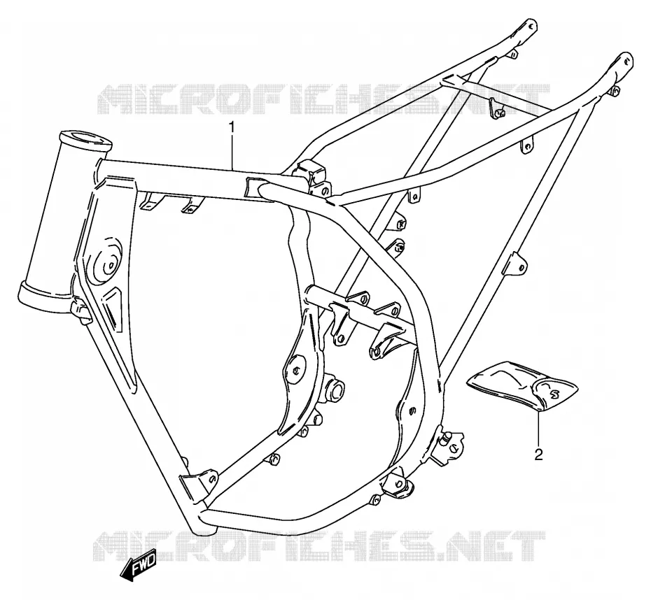 FRAME Suzuki MOTO 80 DS 1999  DS80X(E3/E28)