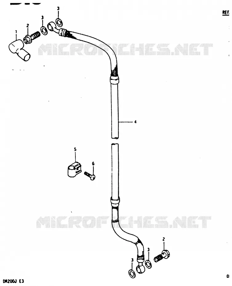 FRONT REMSLANG Suzuki MOTO 200 DR 1988  DR200J(G/H/J)