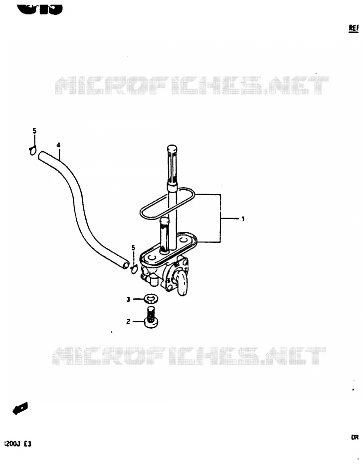 FUEL COCK Suzuki MOTO 200 DR 1987  DR200H(G/H/J)