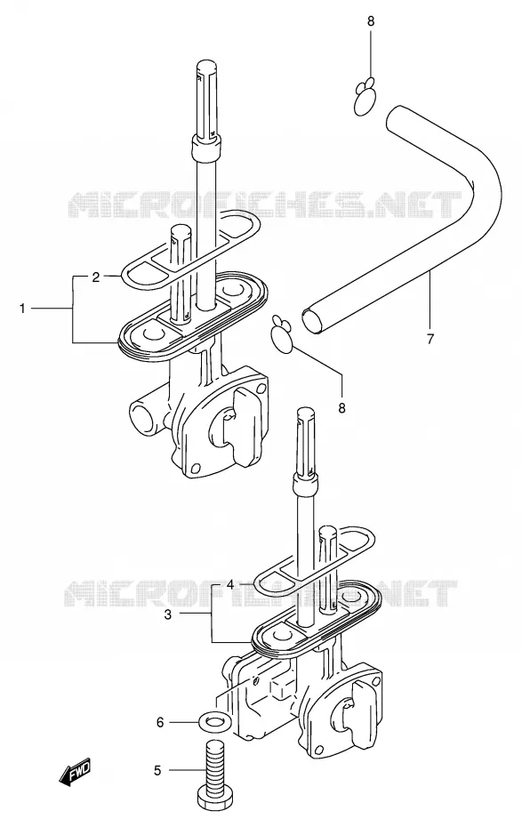 FUEL COCK Suzuki MOTO 200 DR 1995  DR200SES(E24)