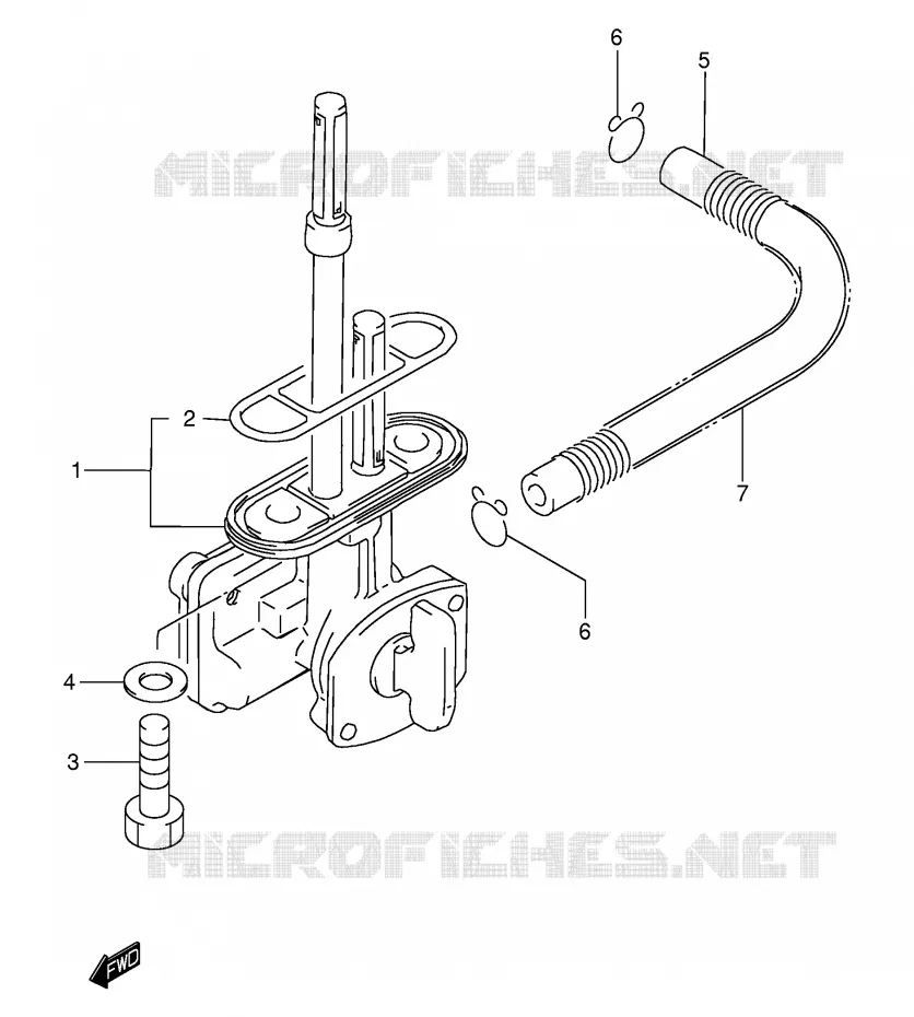 FUEL COCK Suzuki MOTO 200 DR 2003  DR200SEK3(E3/E28)