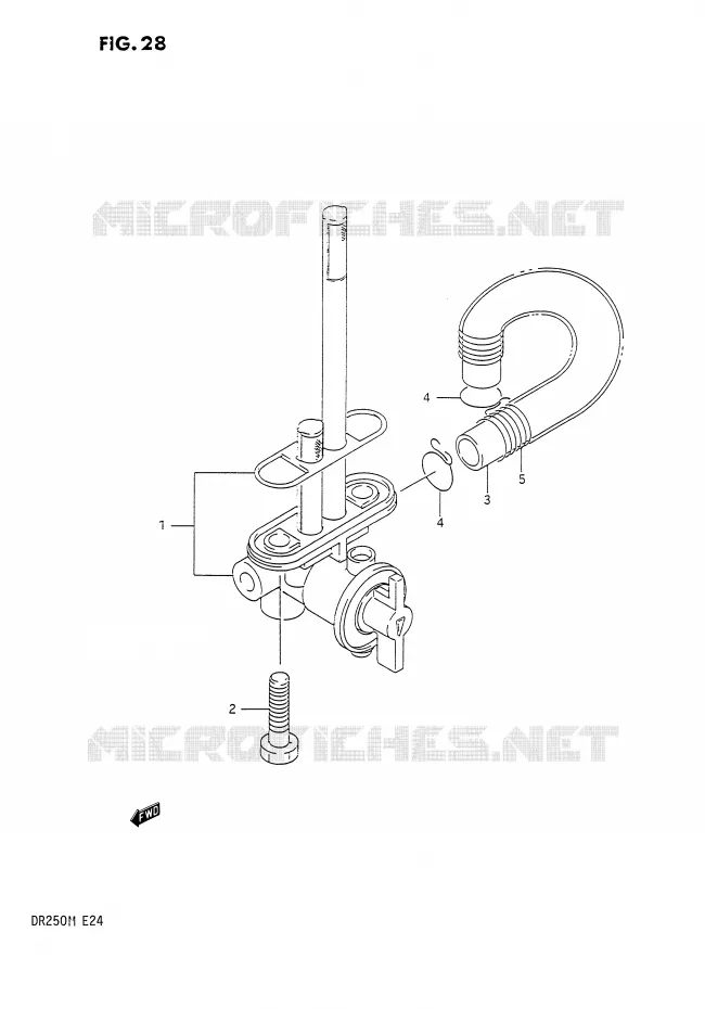 FUEL COCK Suzuki MOTO 250 DR 1991  DR250M(E24)