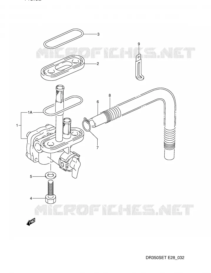 FUEL COCK Suzuki MOTO 350 DR 1990  DR350SL(E28)