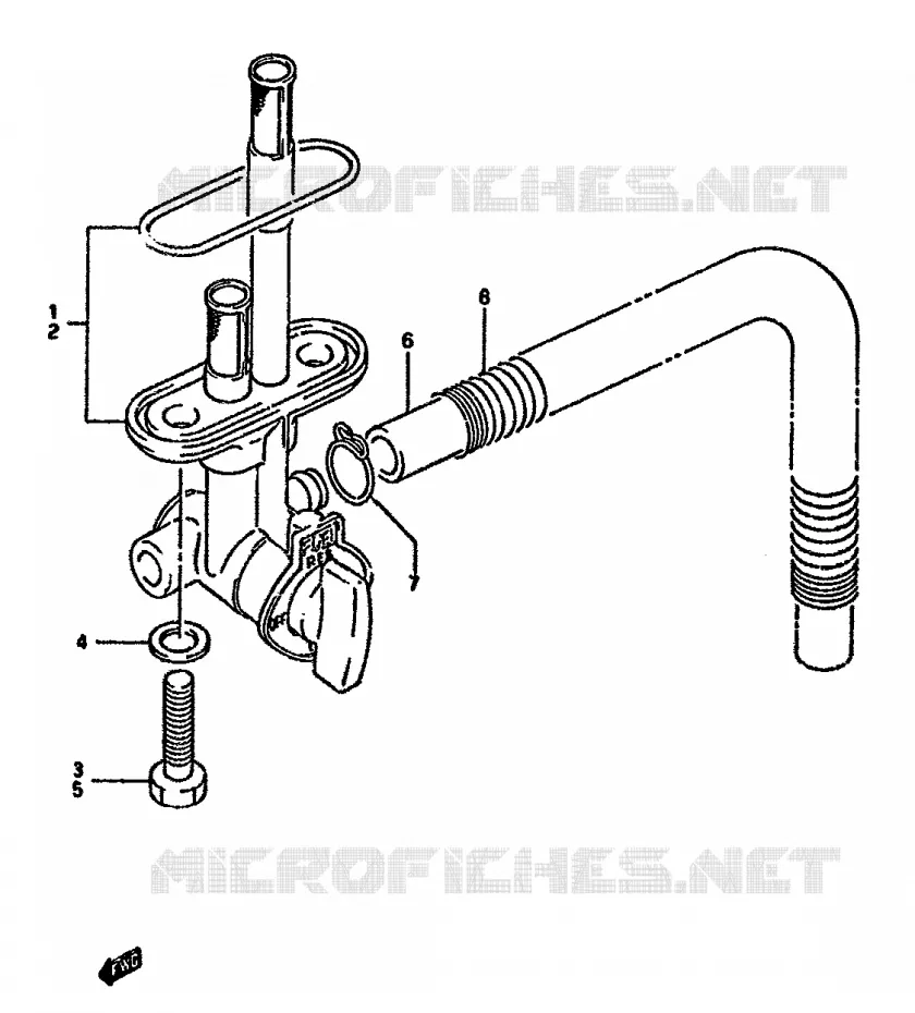 FUEL COCK Suzuki MOTO 350 DR 1990  DR350SL(L/M/N/P/R)