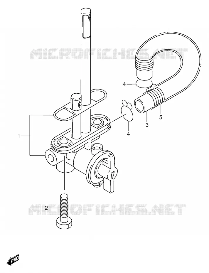 FUEL COCK Suzuki MOTO 350 DR 1991  DR350M(E1)