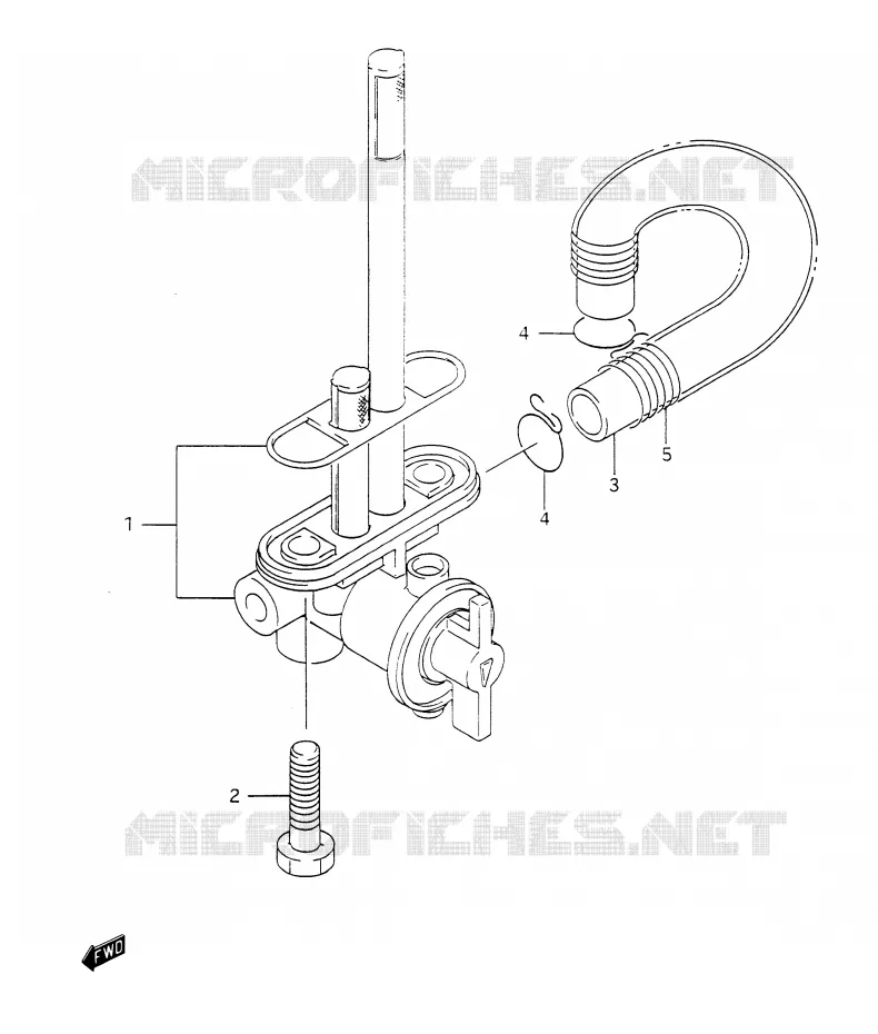 FUEL COCK Suzuki MOTO 350 DR 1992  DR350N(E28)
