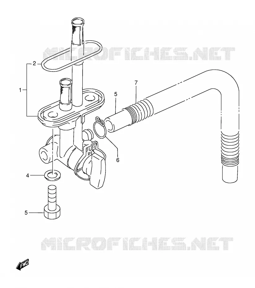FUEL COCK Suzuki MOTO 350 DR 1995  DR350SES(E2)