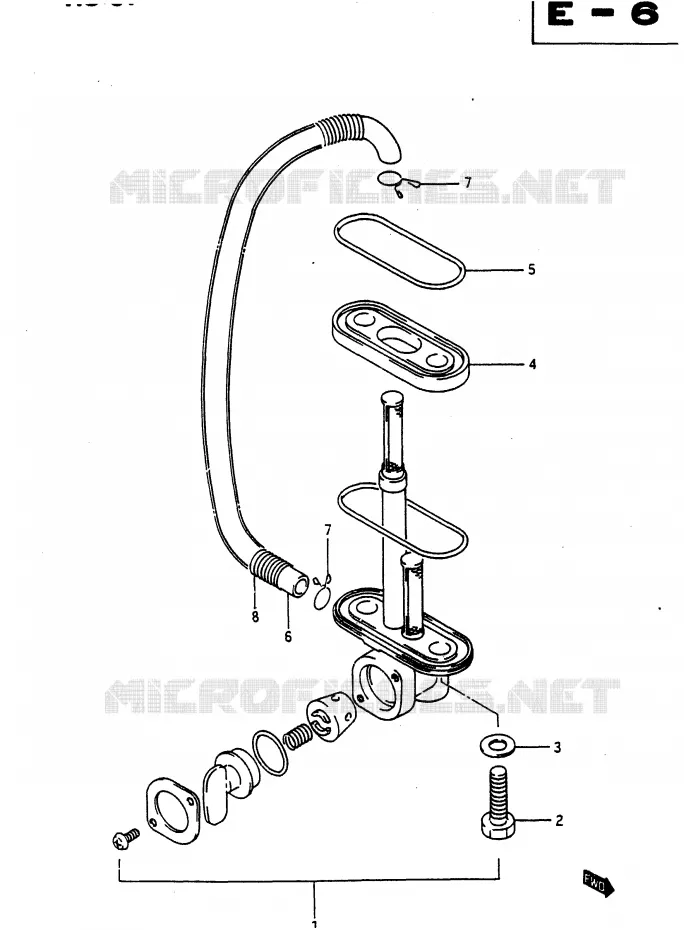 FUEL COCK Suzuki MOTO 650 DR 1990  DR650RL(L)
