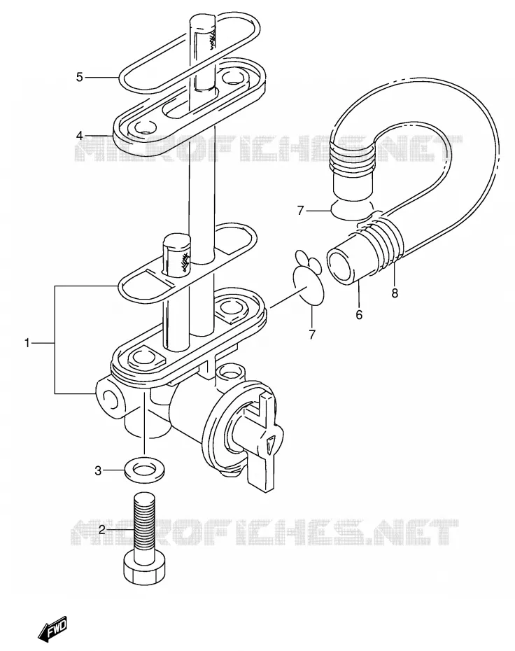 FUEL COCK Suzuki MOTO 650 DR 1991  DR650RSEUM(E4)