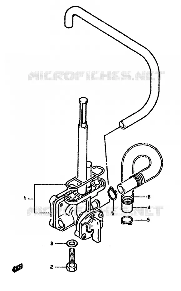 FUEL COCK Suzuki MOTO 650 DR 1992  DR650RUN(N/P/R)