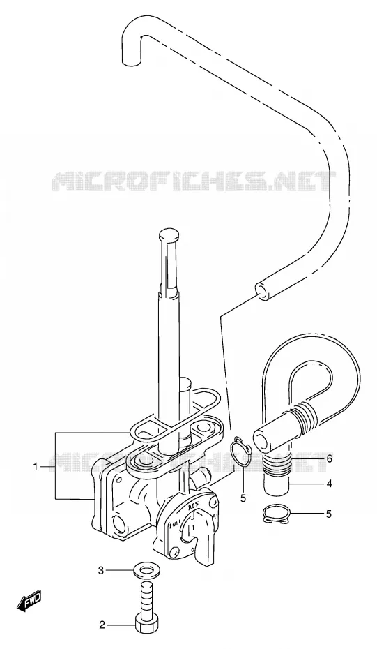 FUEL COCK Suzuki MOTO 650 DR 1995  DR650RES(E2)