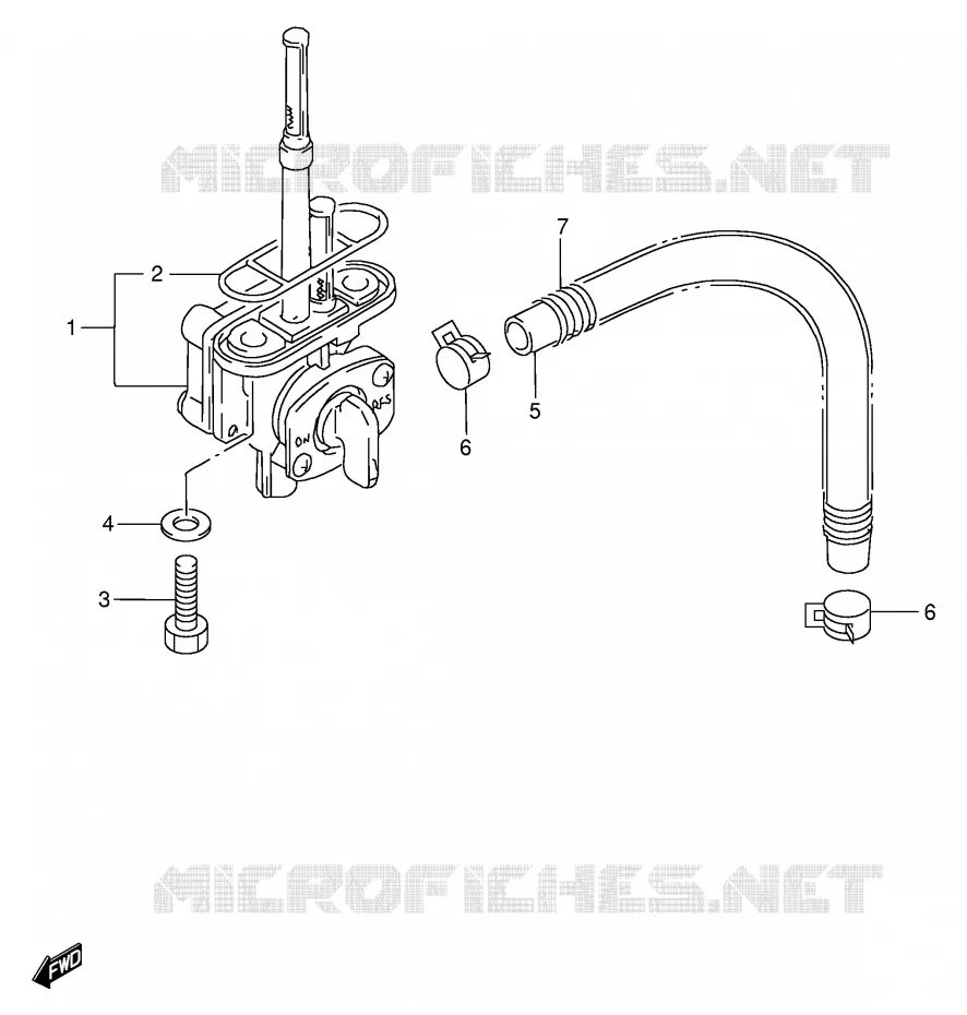 FUEL COCK Suzuki MOTO 650 DR 1998  DR650SEW(E4)