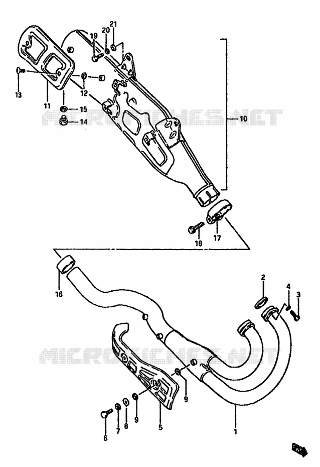GELUIDDEMPER (MODELE F) Suzuki MOTO 600 DR 1989  DR600SUK(E2)