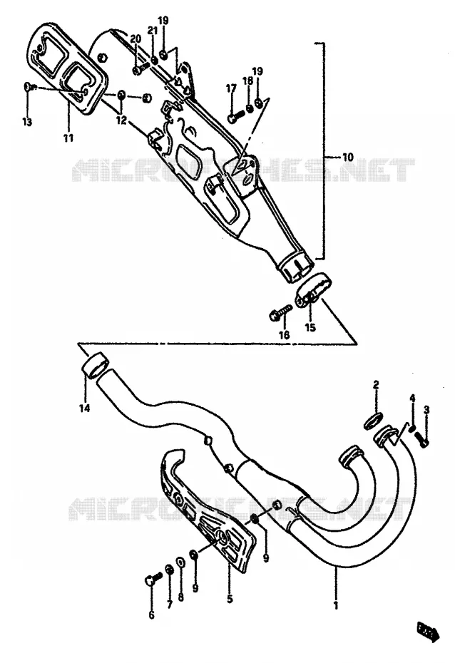 GELUIDDEMPER (MODELE K) Suzuki MOTO 600 DR 1989  DR600SK(E2)
