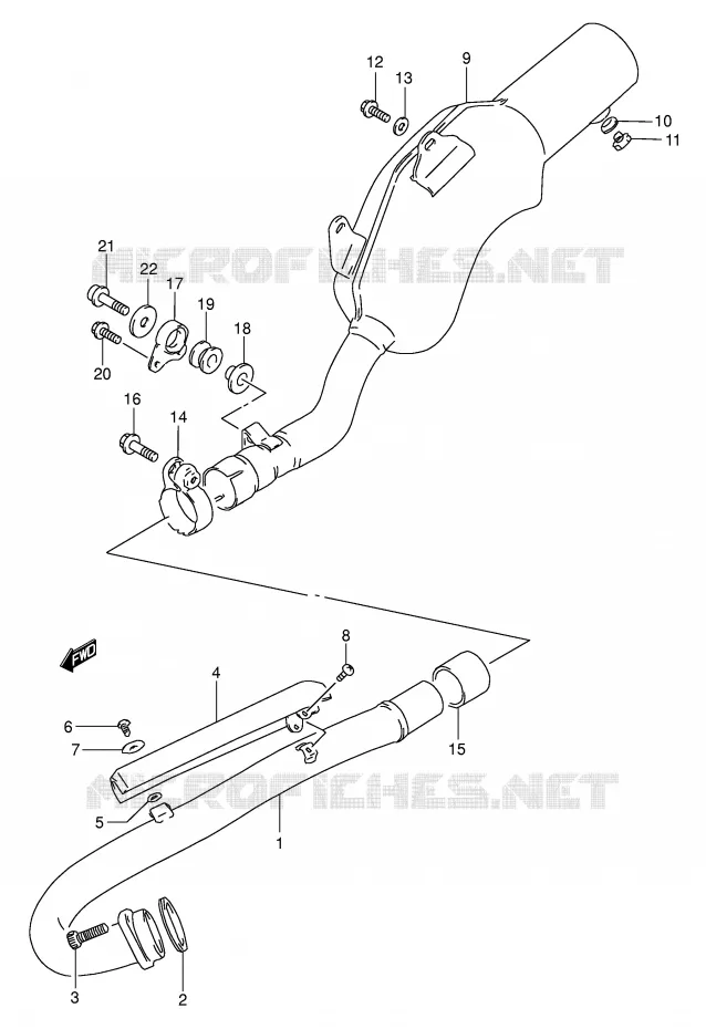 GELUIDDEMPER Suzuki MOTO 350 DR 1992  DR350N(E1)