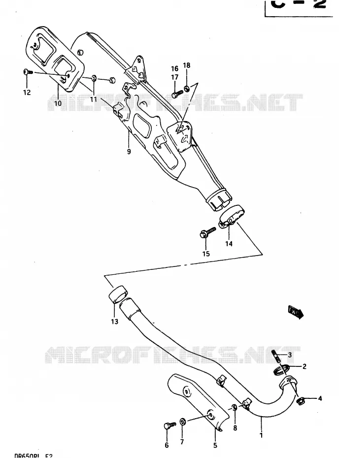 GELUIDDEMPER Suzuki MOTO 650 DR 1990  DR650RUL(L)