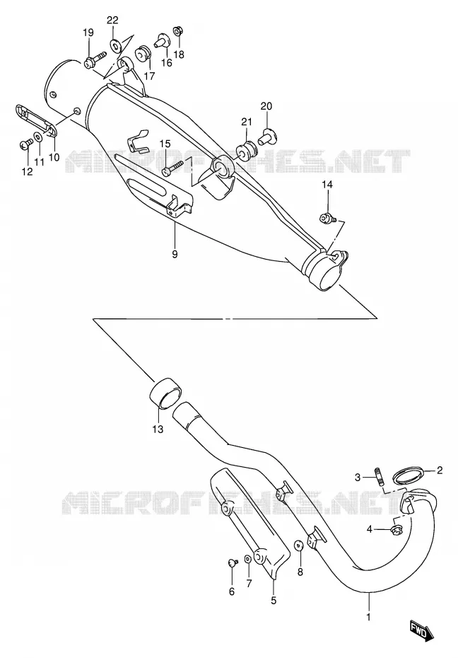 GELUIDDEMPER Suzuki MOTO 650 DR 1994  DR650RER(E2)