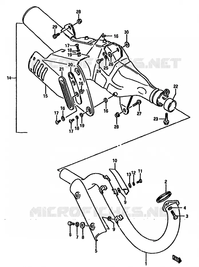 GELUIDDEMPER Suzuki MOTO 750 DR 1988  DR750SJ(J/K)