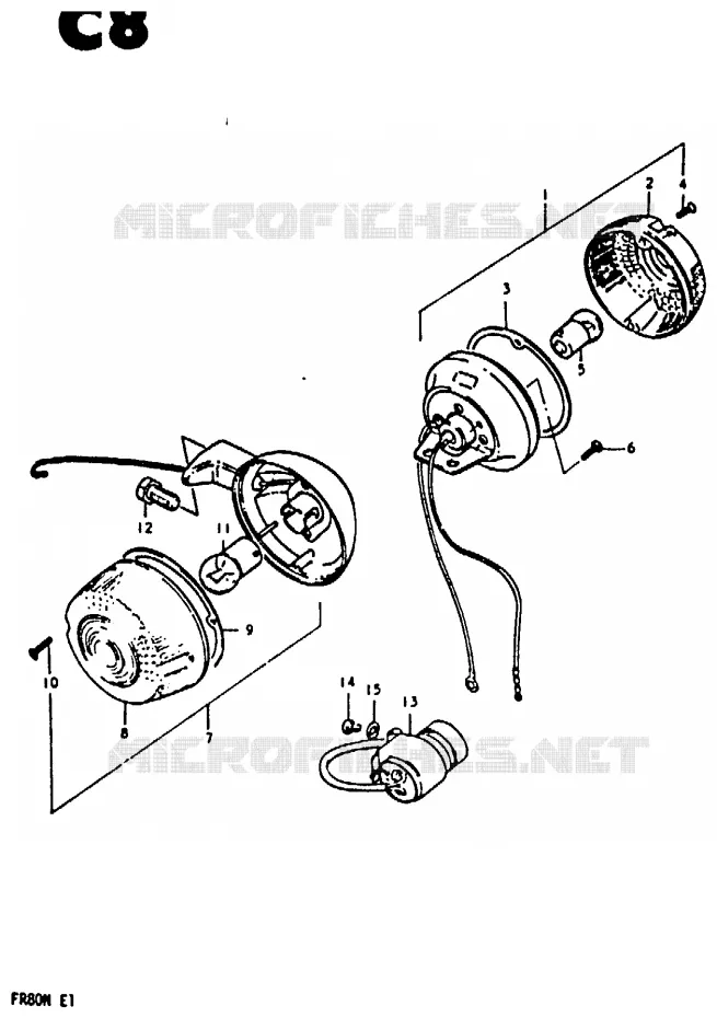 INDICATOREN (FR80B) Suzuki SCOOTER 80 FR 1981  FR80M(M/B/N)