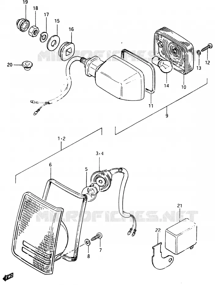 INDICATOREN Suzuki SCOOTER 125 CS 1983  CS125D