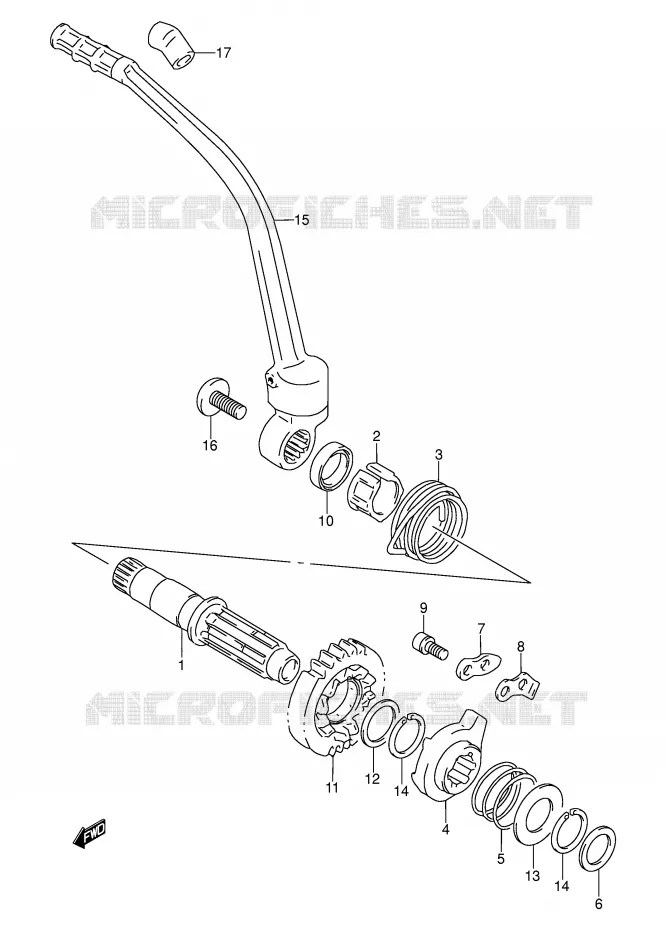 KICKSTARTER Suzuki MOTO 250 DR 1992  DR250SN(E24)