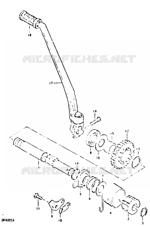 KICKSTARTER Suzuki MOTO 400 DR 1981  DR400SX(T/X)
