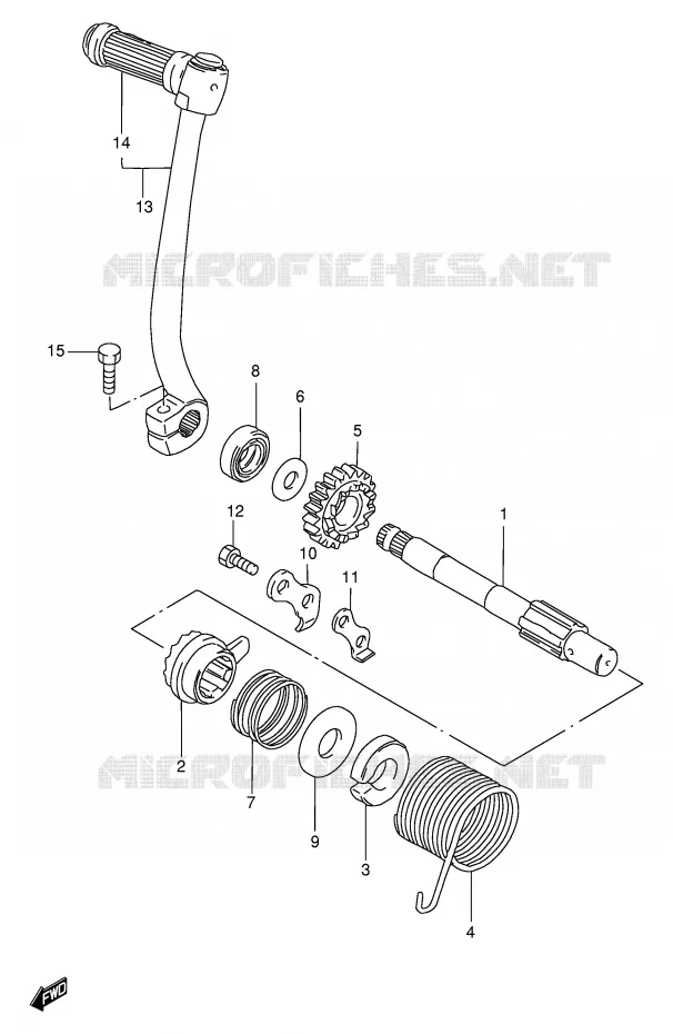 KICKSTARTER Suzuki SCOOTER 100 FB 1997  FB100V(E71)