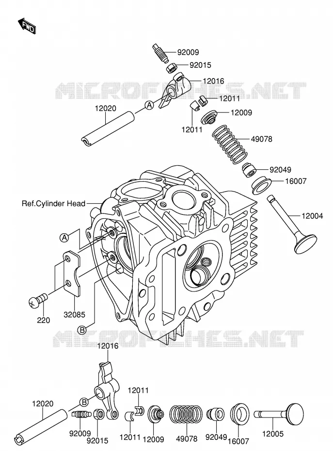 KLEP Suzuki MOTO 110 DR-Z 2005  DR-Z110K5(E24)