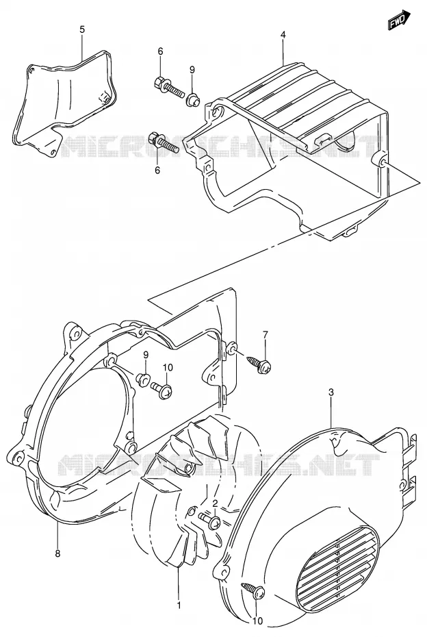 KOELVENTILATOR Suzuki SCOOTER 100 ADDRESS 2000  AG100Y(E71)